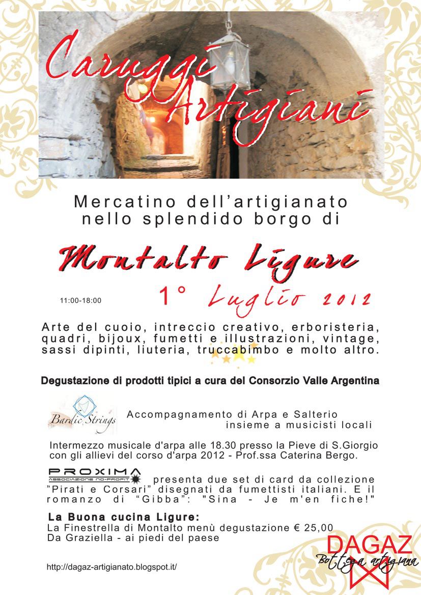 Locandina evento caruggi artigiani